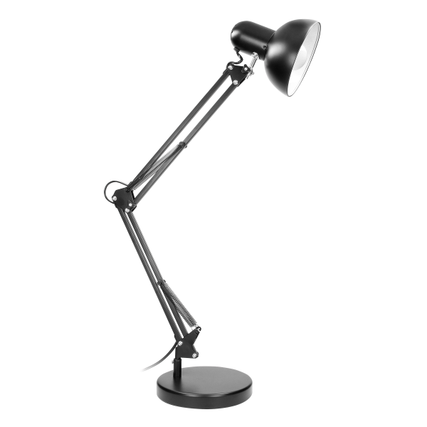 DEON desk lamp, 10W, E27, high, steel, black DEON desk lamp, 10W, E27, high, steel, black